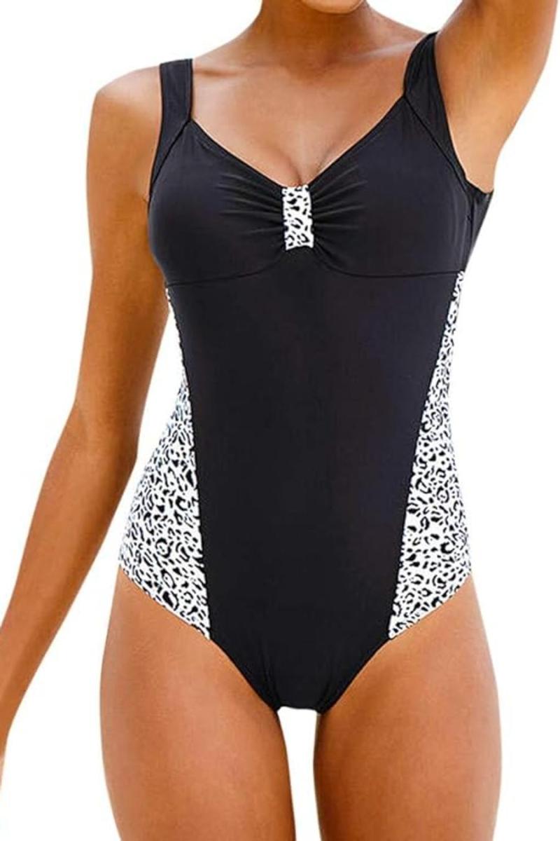 Wholesale Sexy Leopard Printing Padded Backless One Piece Swimwear