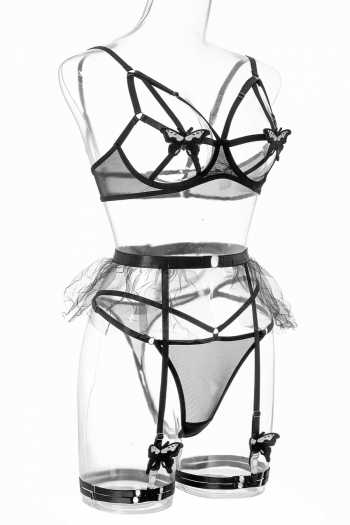 Wholesale Sexy Lingerie New Mesh Butterfly Cutout Garter Design Sexy