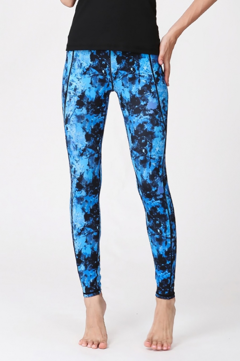 Wholesale Slight stretch tiedye printing highwaist hiplift moisture