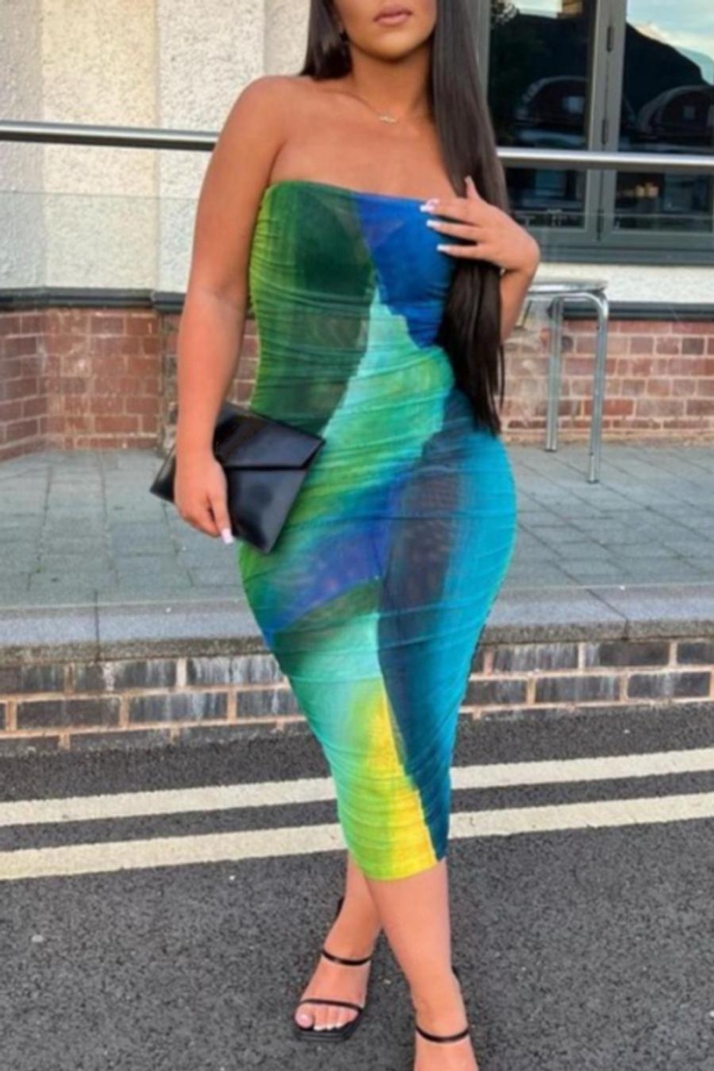 Tie dye outlet tube dress
