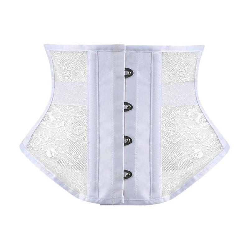 Wholesale XXS-3XL plus-size non-stretch lace breathable tummy control waist  clip shapewear GA008106 