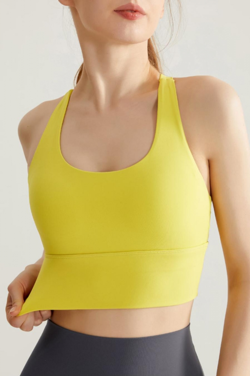 Wholesale Sports plus-size non-removable pad fitness cross yoga vest(size  runs small) HA001341 