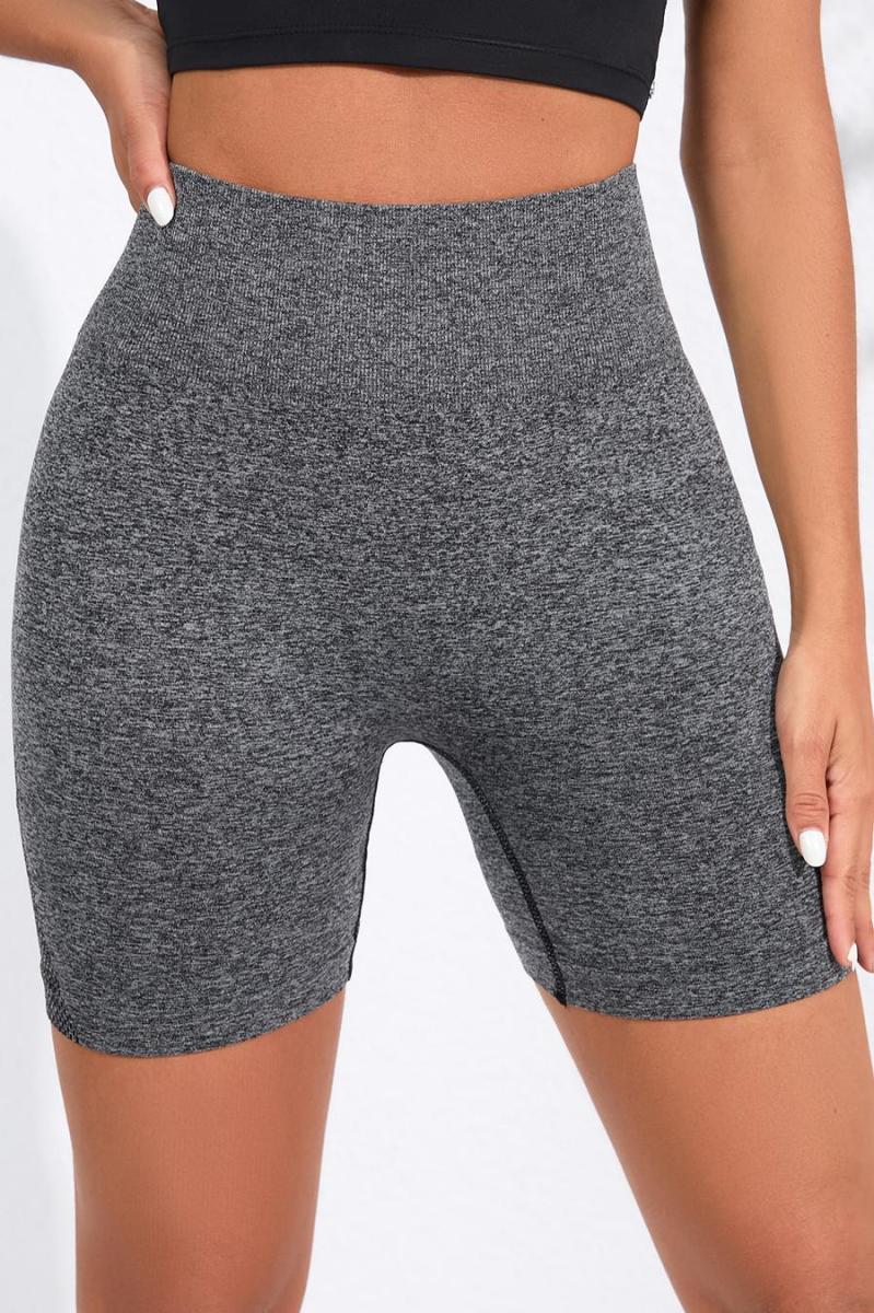 Wholesale XS-M sports slight stretch seamless hip lift yoga shorts HA001687  