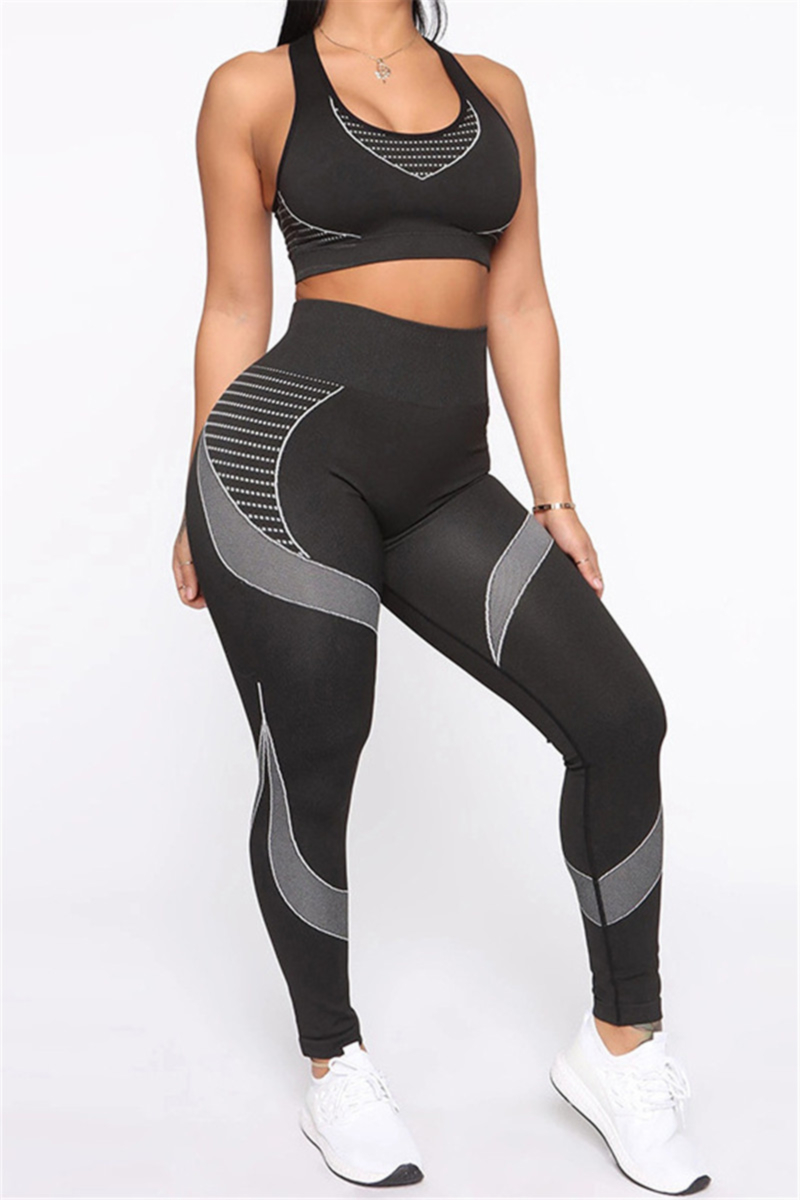 Wholesale Digital print stretch low-cut high waist tight yoga fitness ...