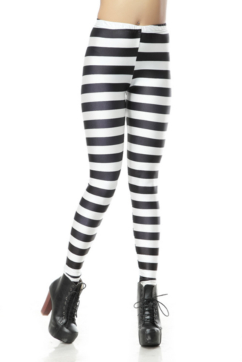  Striped fashion digital printing Leggings