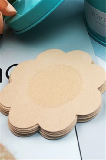 petal shape thin invisible disposable nipple cover (five pairs of set,diameter=6cm)