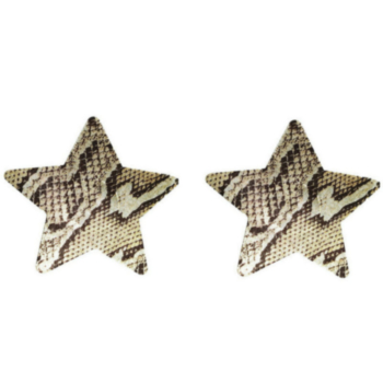 Disposable snake skin star design nipple pad(Diameter:8.2CM) x50 pairs