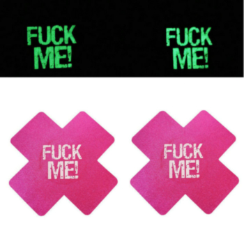 disposable noctilucent letters cross nipple pad(size:8.0*8.0cm) x50 pairs