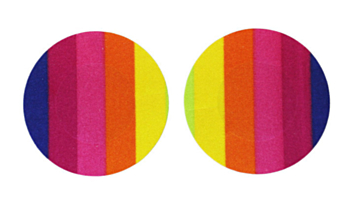 disposable rainbow color circle nipple pad(size:6.0*6.0cm) x50 pairs