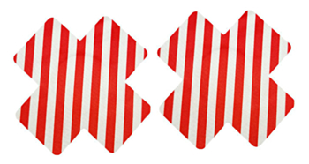 disposable striped cross design nipple pad(size:8.0cm) x50 pairs