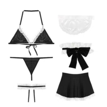 Wholesale Sexy maid style 2 pc set lingerie(contain all accessories