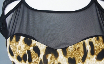  Women's Leopard Mesh Sexy Clubwear