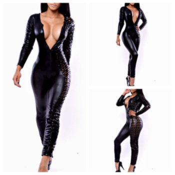Long Sleeves Hollow Sexy Jumpsuit