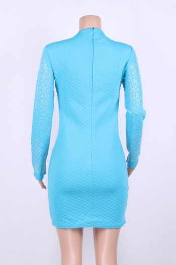 Winter New Thick Rhinestones Long-Sleeves High Quality Warm Dress