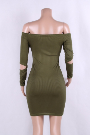 Green Solid Sample Body Dress