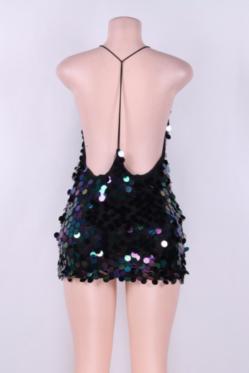 Sequined Sling Sexy Mini Dress