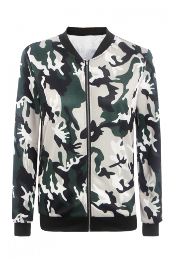 Camouflage Long-Sleeves Fashion Coat
