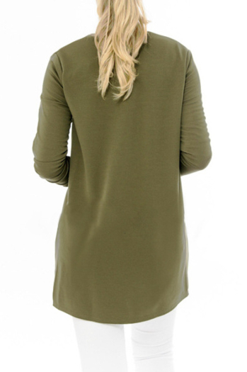 Women's Long-Sleeves Casual Long-Sweater Jacket