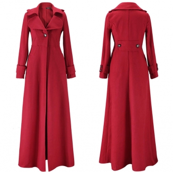 Women's High Quality Wool Winter Maxi Coat
