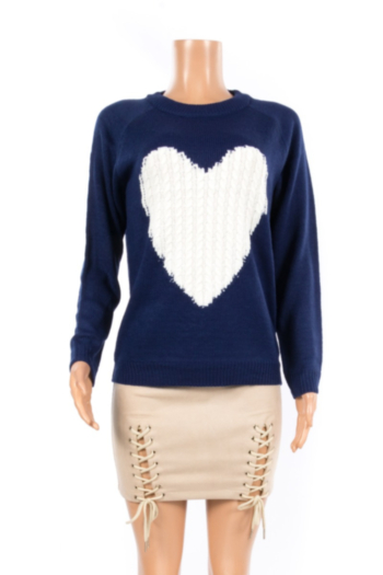 Heart Casual&Cute Long Sleeve Sweater