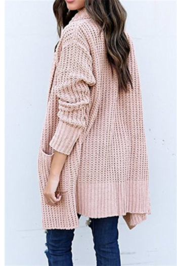 6 Color Loose Long Sleeve Pocket Sweater