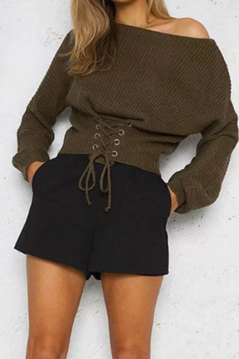 5 Color Bandage Loose Long Sleeve Casual Sweater