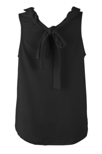 Back Bow Tie Sleeveless Casual Top