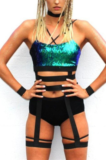 Sexy Sequined Sling Bandages Top