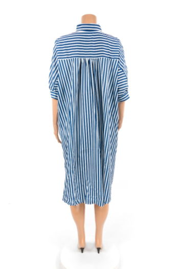 Women's striped print casual shirt