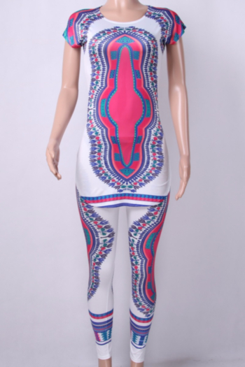 Africa Totem Print Two-Piece Set
