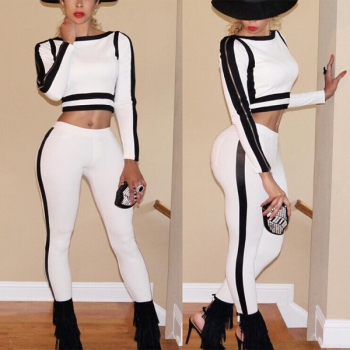 Black&White Zipper-Sleeves High Quality Fashion Eomper