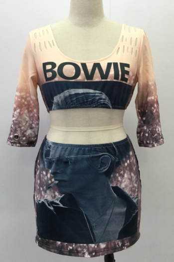 BOWIE Print Fashion Hollow Set