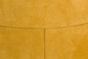 Yellow Suede Leather Bandage Neck Strapless Jumpsuit