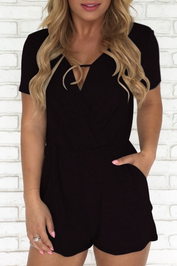 Sexy V-Neck Casual Short-Sleeve sports one-piece 