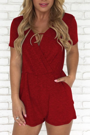 Sexy V-Neck Casual Short-Sleeve sports one-piece 