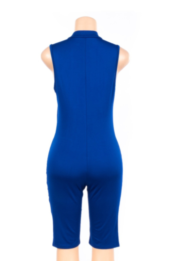 Sexy Women‘S Slim Strap Solid Color Jumpsuit