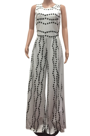 Sexy Casual Loose Polka-Dot Plus-Size Jumpsuit