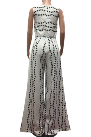 Sexy Casual Loose Polka-Dot Plus-Size Jumpsuit