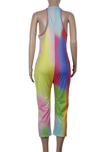 Casual Chic Colorful Printed 3-Color Jumpsuit
