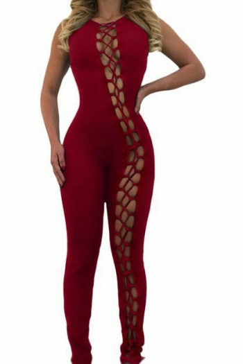 Sexy Tight Straps 5 Color Sleeveless Jumpsuit