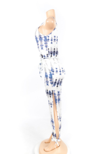 Sexy Printed Sling Wide-leg Jumpsuit