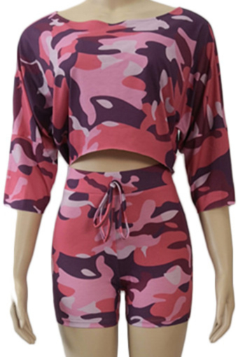Camouflage Casual Chic Sport Two-piece Set