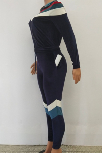 Autumn Winter new plus size velvet fabric stretch zip-up waist laced stylish two-piece set