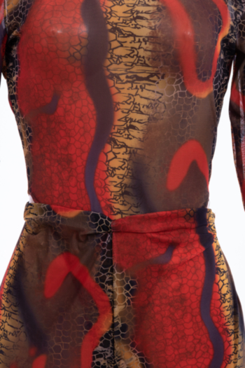 Autumn new plus size snake print stretch tube top bodysuit with leggings sexy two-piece set