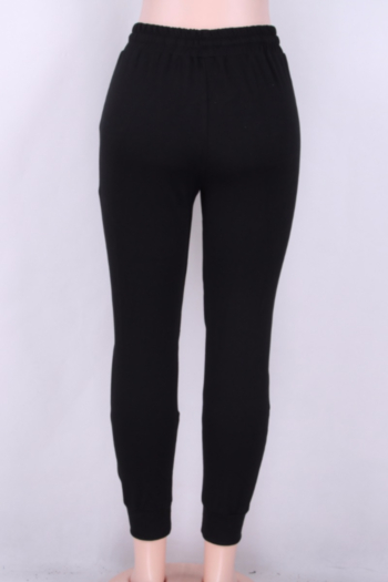 Hollow Knee Solid Sport Fashion Pants