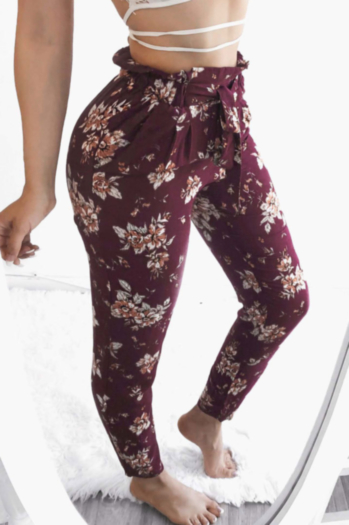 Sexy Slim Strap Printed Comfortable Casual Pants
