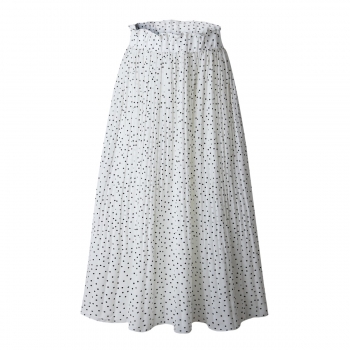 7 Colors casual printing pocket pleated skirt