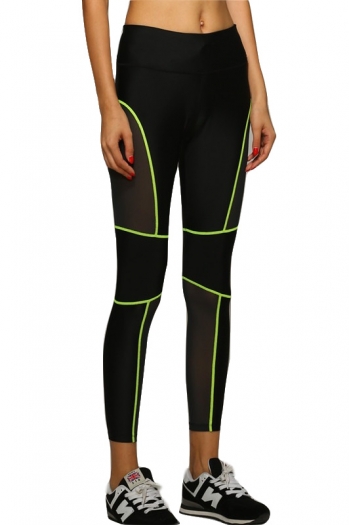 New stylish 3 colors mesh splice slim yoga pants leggings