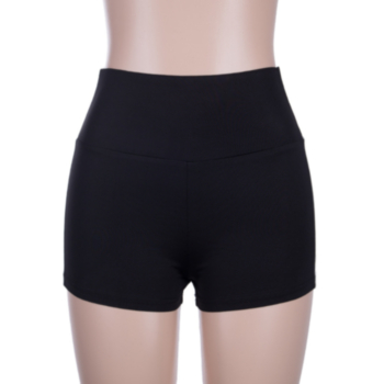New splice stretch solid color yoga pants sport shorts
