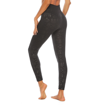 New plus size floral printed high waist yoga pants leggings